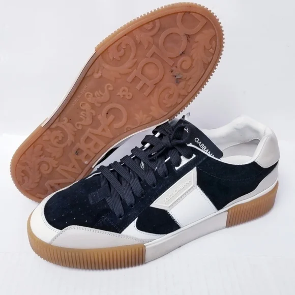 Dolce & Gabbana Multicolor Leather And Suede Miami LowTop EU 42 US 9 ( EUC)